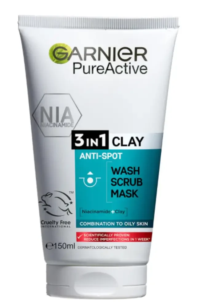 PureActive 3-In-1 Clay Wash + Scrub + Mask