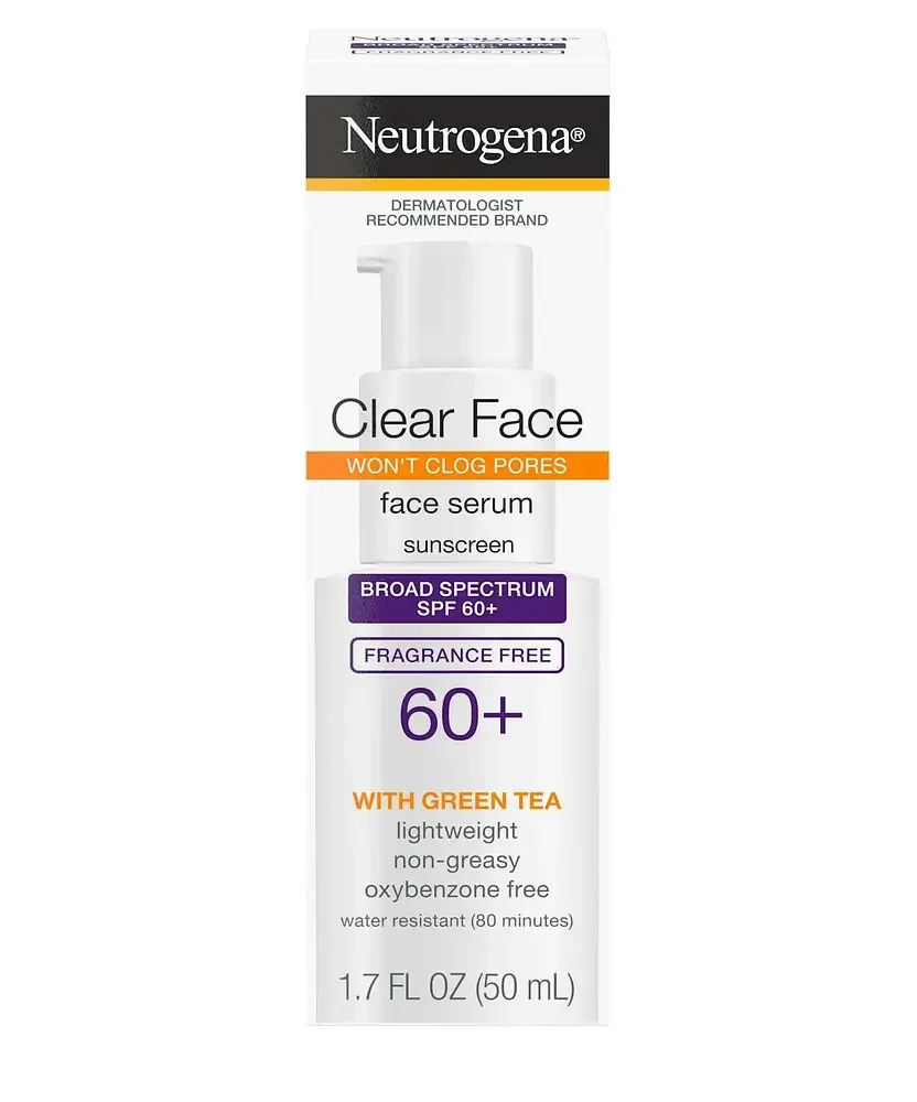 Clear Face Serum Sunscreen With Green Tea SPF 60+
