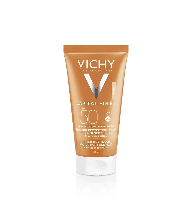 Capital Soleil Tinted Dry Touch Protective Face Fluid SPF 50