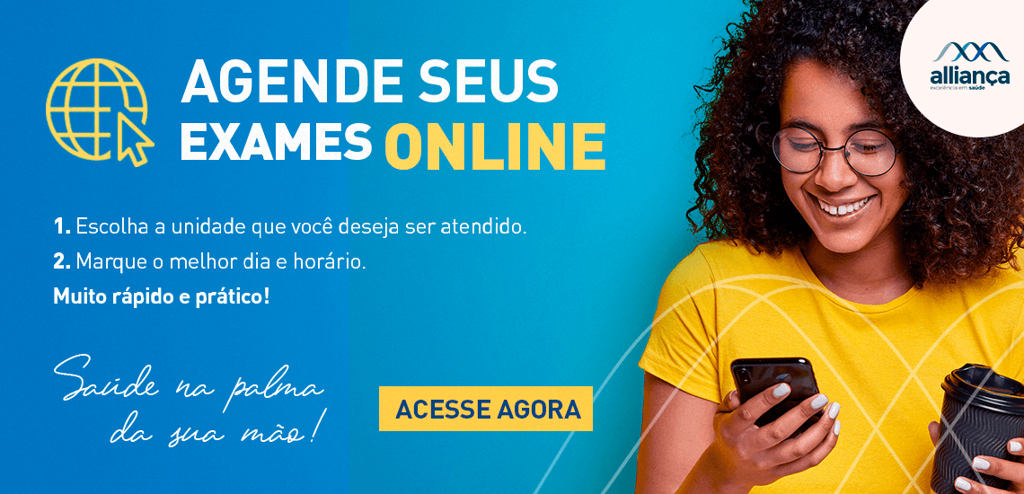 Agendamento online de exames e vacinas