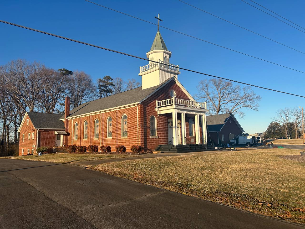 Commercial roofing project — First Presbyterian Church