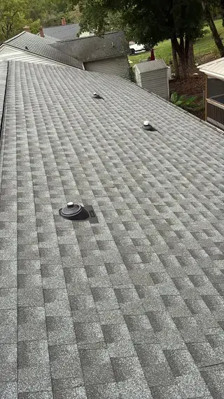 Completed roof in Hickory, NC