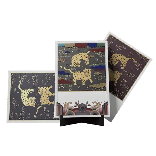 Twin Tiger Breastplate Framed Postcard Set