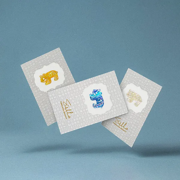 [Millennium Kingdom Silla] Silla Clay Figurine Natural Mother-of-Pearl Sticker - Leopard