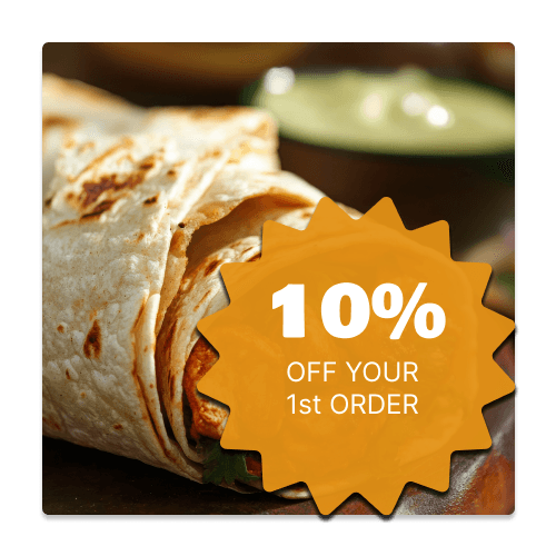 10% off your first order