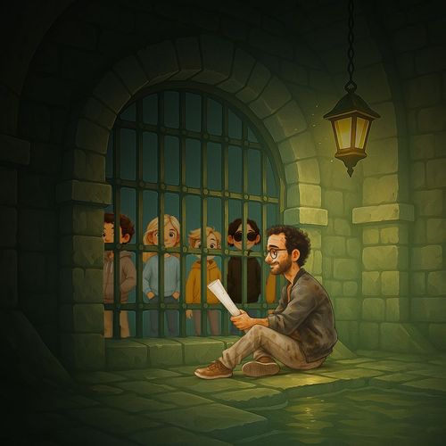 Illustration de l'épisode L'homme à la chemise bleue