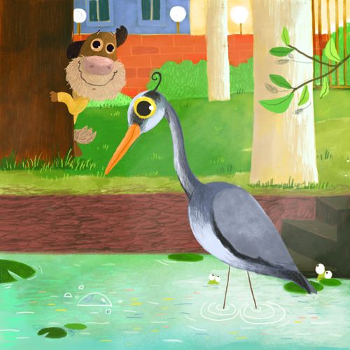 Illustration de l'épisode Nougat et le héron cendré
