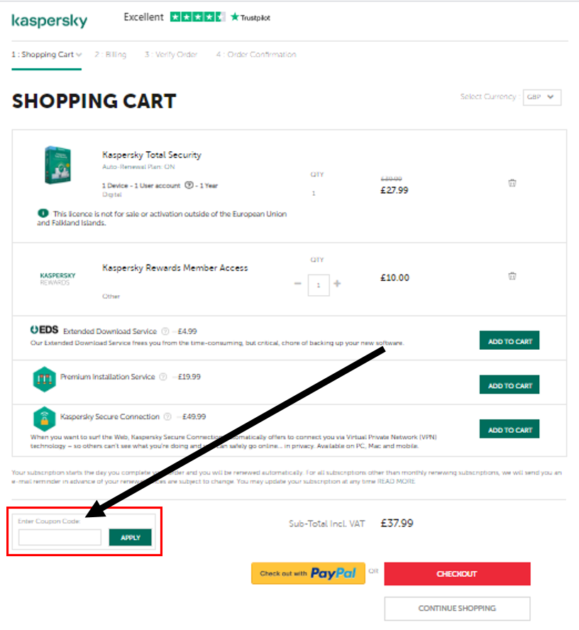 kaspersky promo code