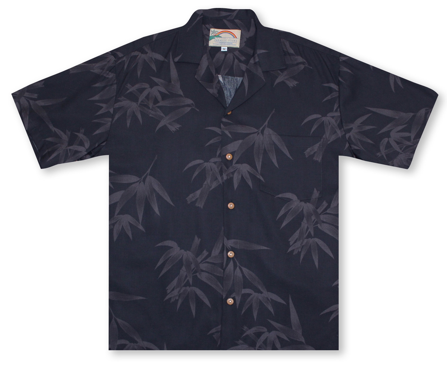 Hawaiian Shirts From Aloha Shirt Shop | Paradise Found Bamboo - Black ...