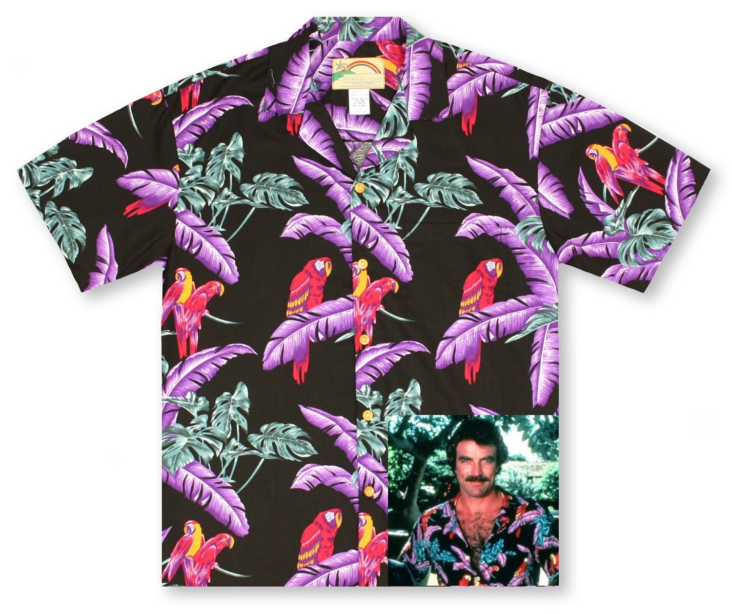 Paradise Found Jungle Bird Hawaiian Shirts Hawaiian Mens Hawaiian Shirts Aloha Shirt