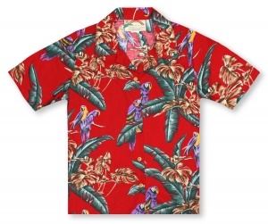 red hawaiian shirt womens