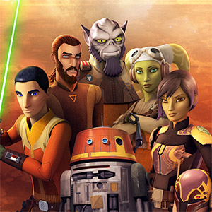 Star Wars Rebels (Starts here. Takes place over 4 standard years)