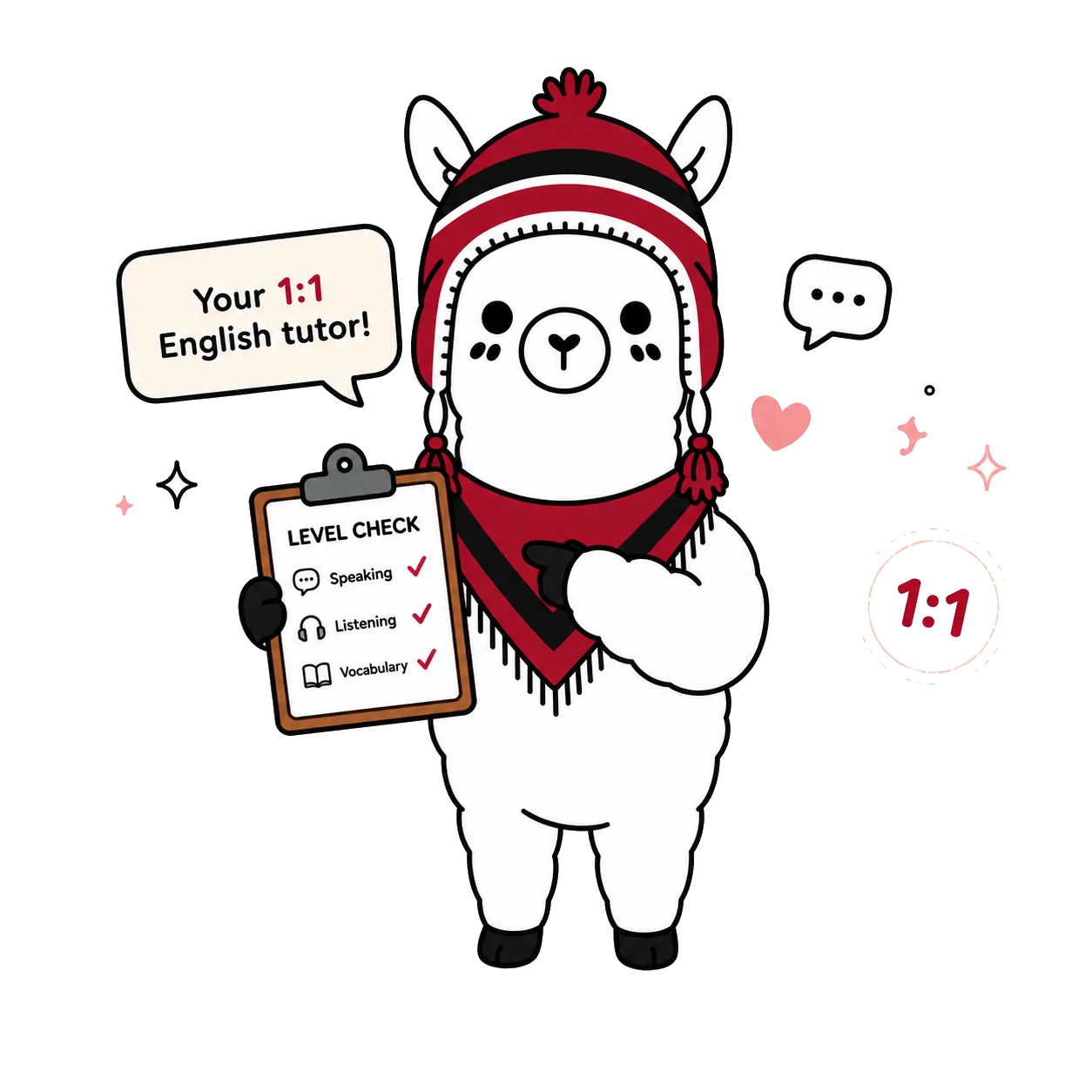 Alpaca teacher helping a student one on one