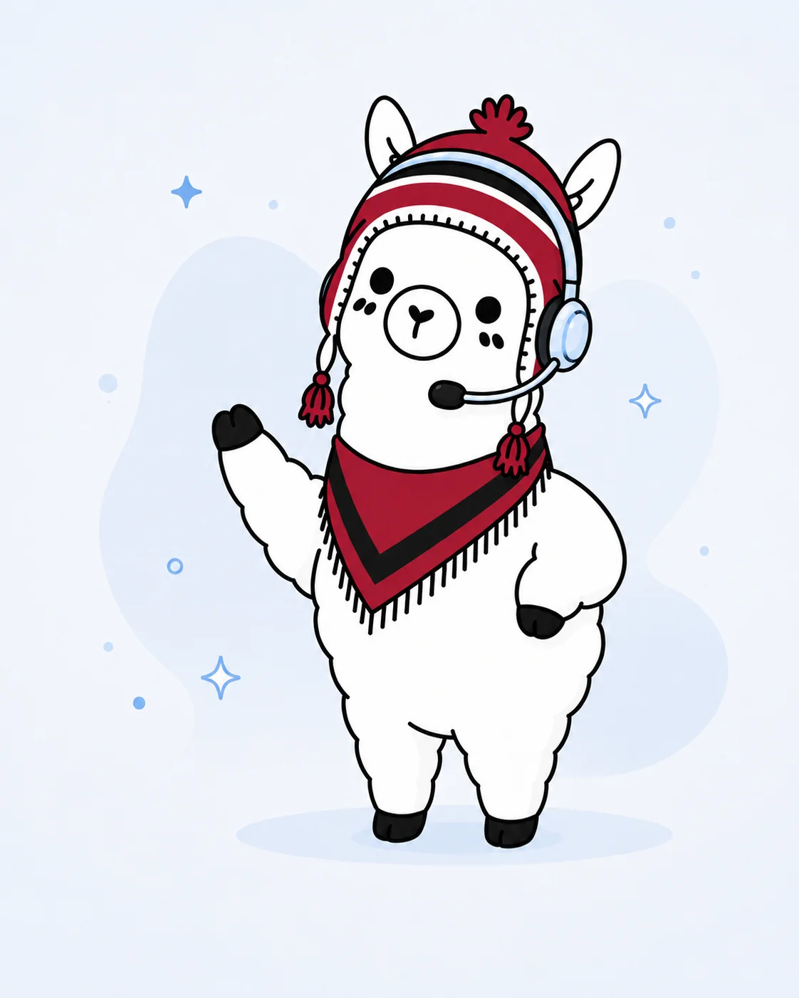 Friendly AlpacaLingua mascot