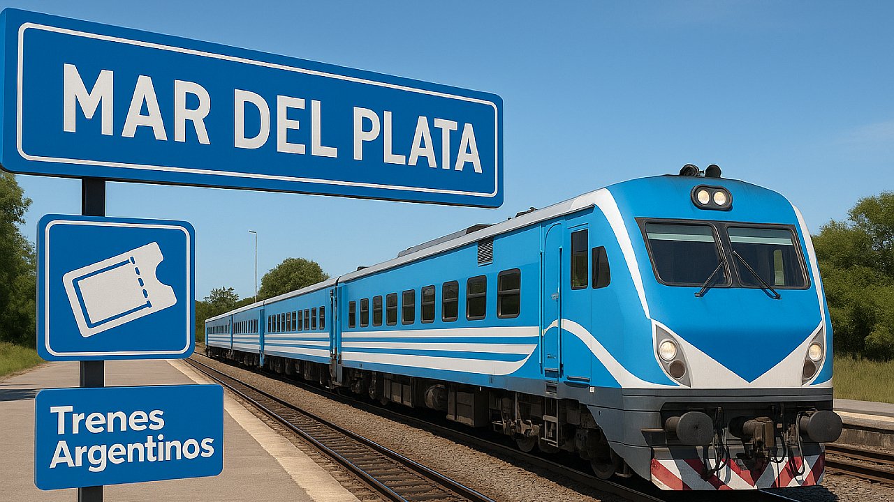 Cuánto cuesta un pasaje de tren de Buenos Aires a Mar del Plata en temporada