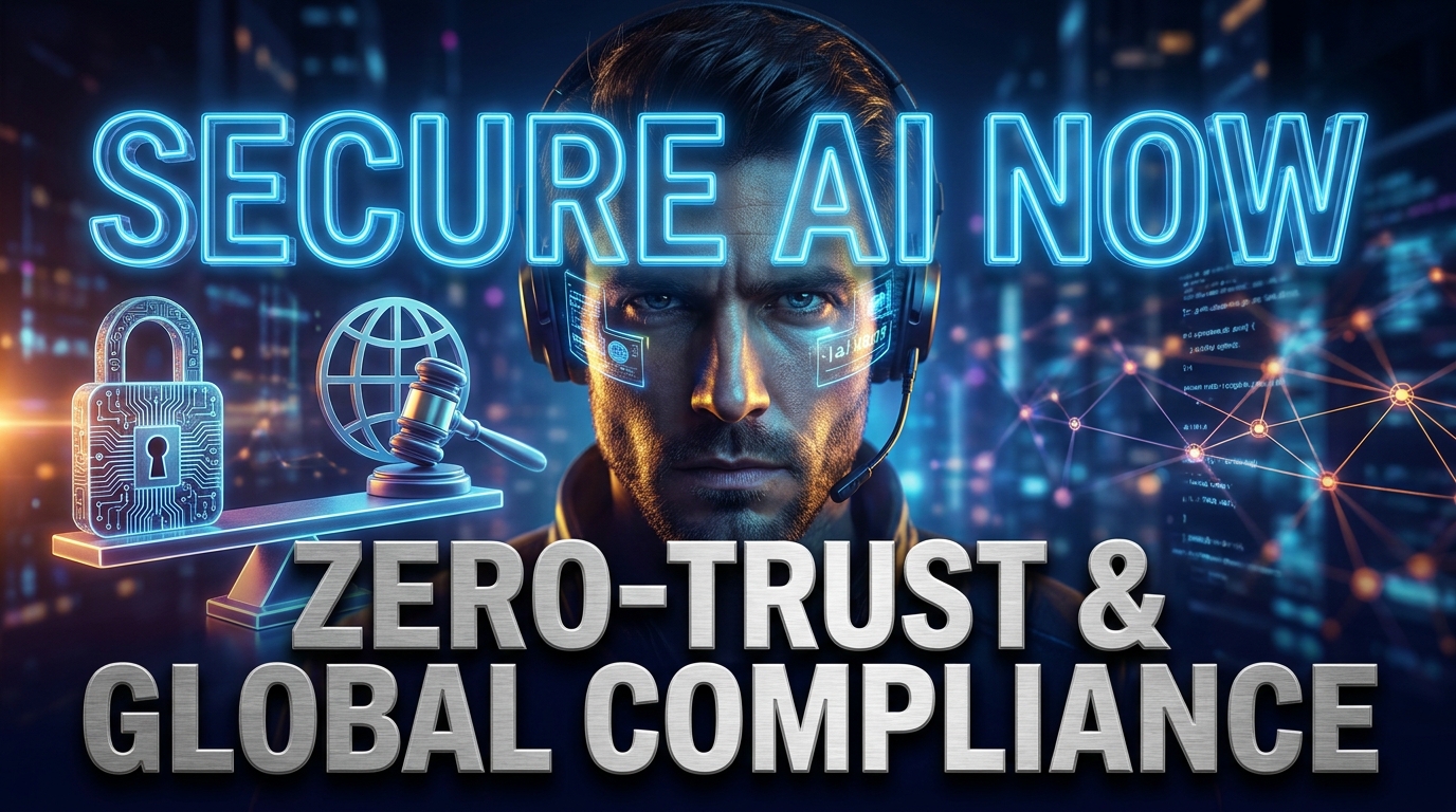 Securing Autonomous AI: Zero-Trust, Verifiable Credentials, & Global Regulatory Compliance