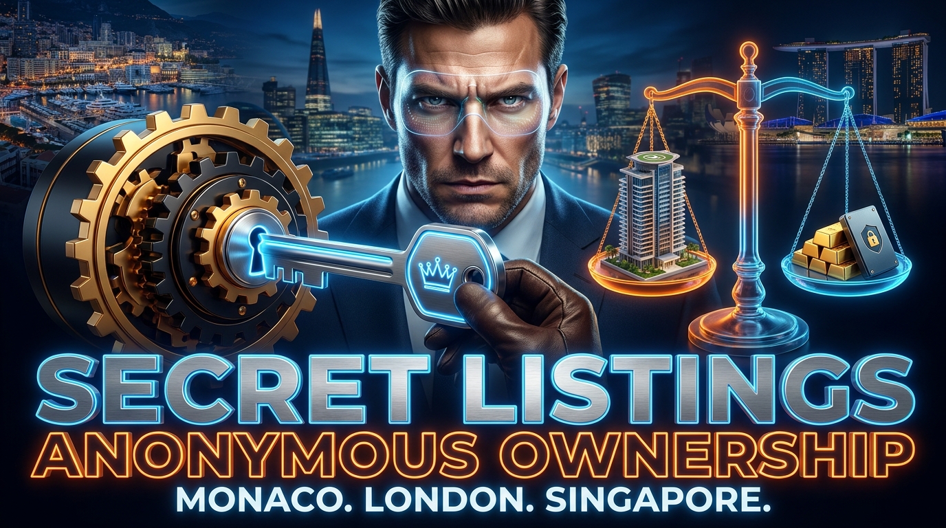 The Ultra-Prime Pursuit: Sourcing Secret Listings and Structuring Anonymous Ownership in Monaco, London, and Singapore's Hottest Enclaves