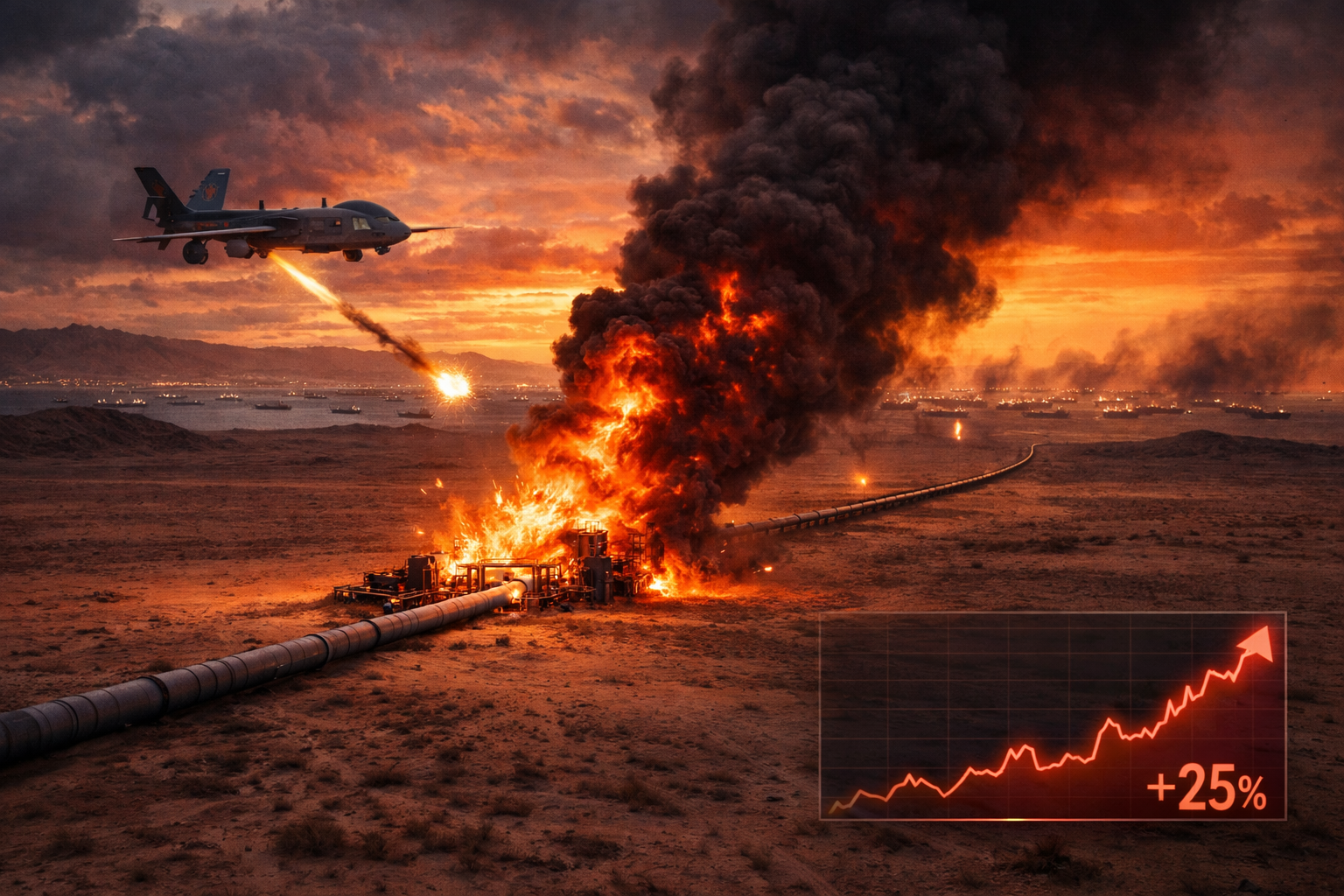 Eșecul armistițiului în Orientul Mijlociu: Atacul iranian cu dronă asupra conductei saudite Est-Vest amplifică blocajul total al exporturilor de petrol — NRG-IA