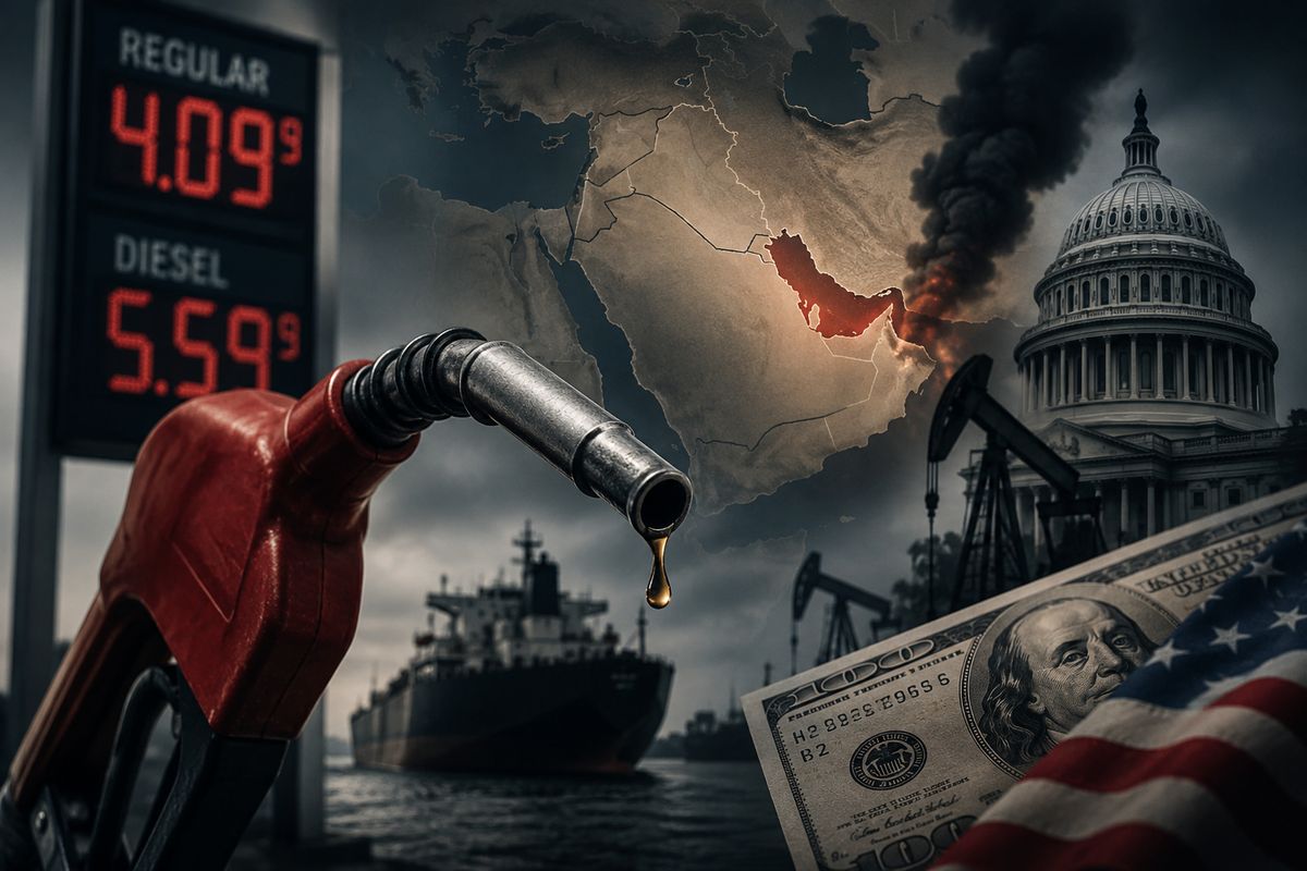 Războiul din Orientul Mijlociu împinge carburanții din SUA peste scenariul „fără conflict” și reaprinde riscul stagflaționist — NRG-IA
