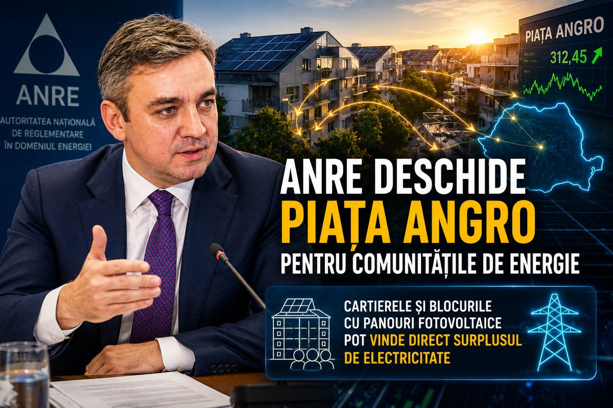 ANRE permite comunităților de energie să vândă direct pe piața angro prin Ordinul 9/2026 — NRG-IA