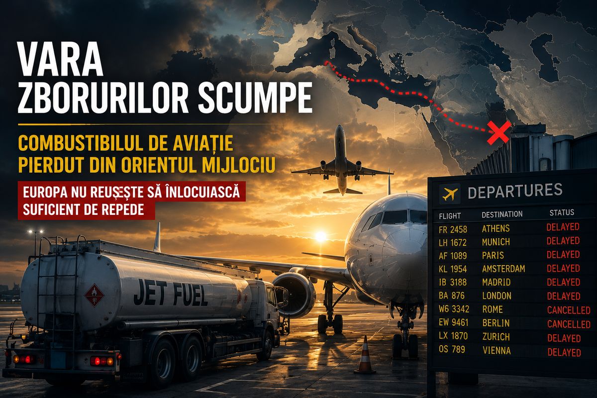 Europa riscă zboruri mai scumpe în vara 2026 din cauza deficitului de combustibil de aviație — NRG-IA