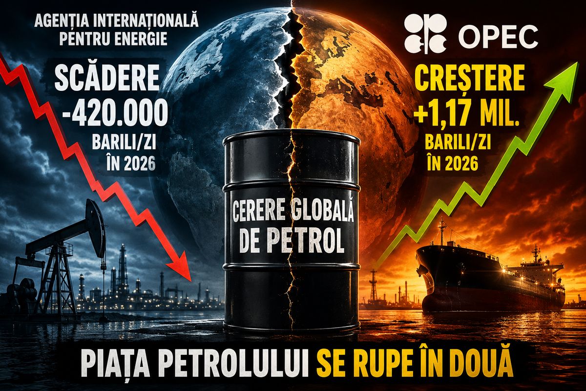 IEA vede scădere a cererii de petrol în 2026, OPEC încă estimează creștere: divergență majoră pe piața petrolului — NRG-IA