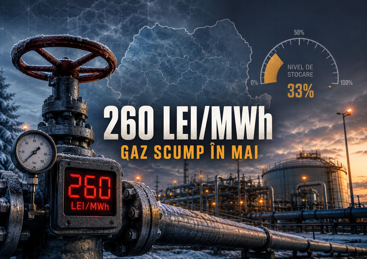 Prețul gazelor pe BRM urcă la 260 lei/MWh în luna mai: semnal de presiune pentru stocurile României — NRG-IA