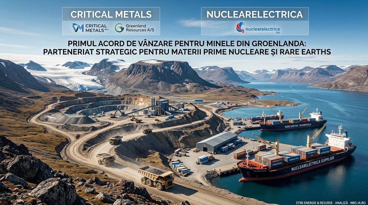 Critical Metals acord vanzare minereuri rare Groenlanda — NRG-IA