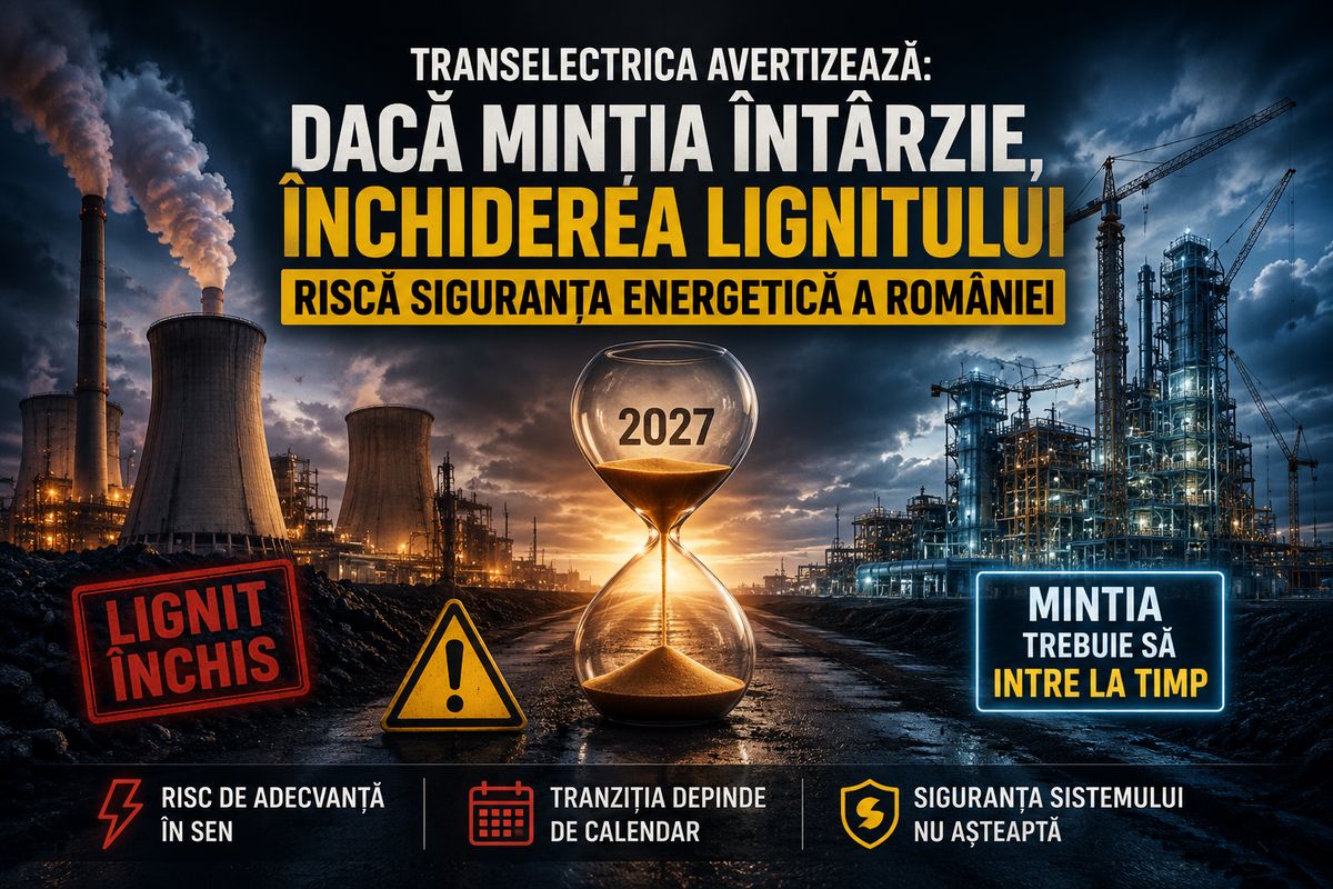 Transelectrica avertizează asupra adecvanței SEN: 854 MW la Turceni și Rovinari pot fi necesari dacă Mintia întârzie — NRG-IA
