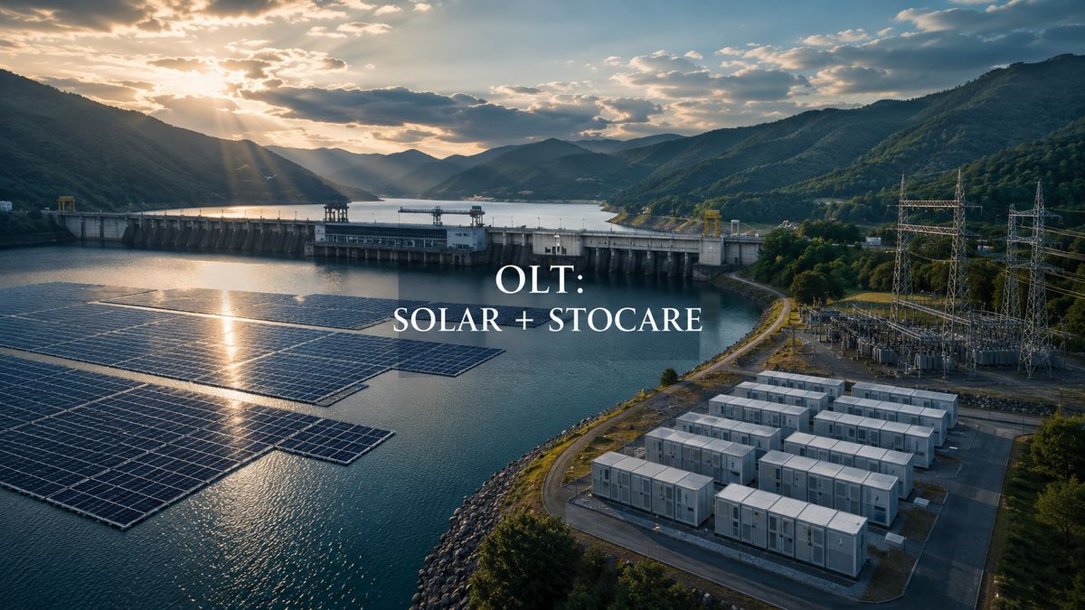 Hidroelectrica pregătește parcuri fotovoltaice flotante pe Olt cu 90 MW solar și 800 MWh stocare — NRG-IA