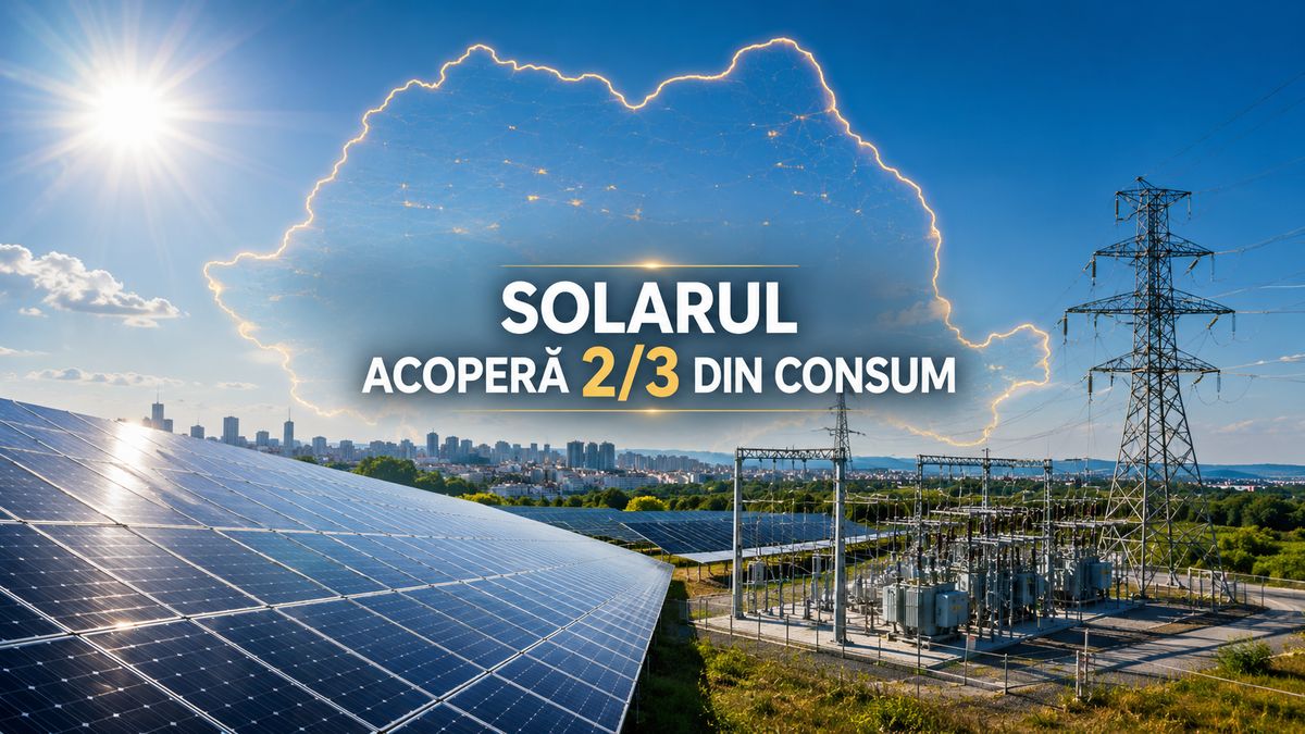Energie solară România: record istoric de 2.600 MW la prânz — NRG-IA