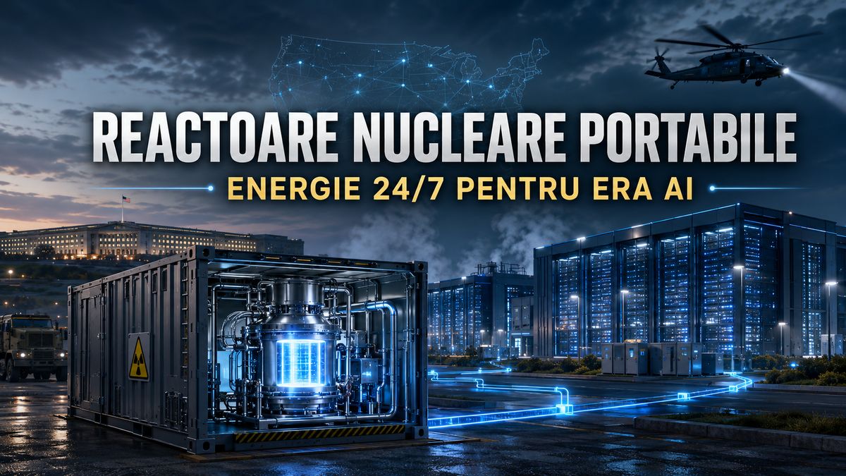 Microreactoare nucleare pentru AI și baze militare: Pentagonul accelerează energia 24/7 — NRG-IA