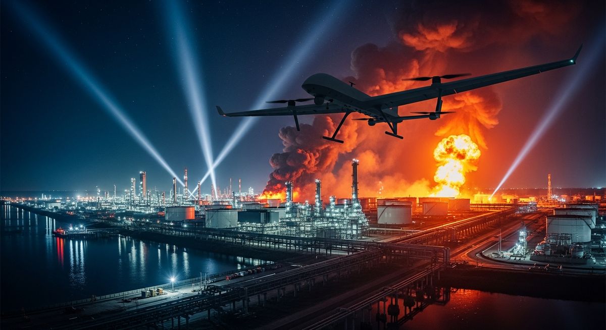 Dronele ucrainene lovesc rafinăria Saratov, conducta Surgut-Gorki-Polotsk și un depozit de combustibil din Rostov — NRG-IA