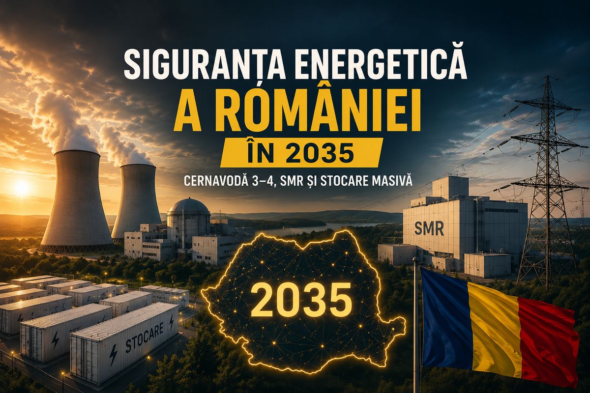 Studiul Transelectrica pentru SEN 2035: nuclear nou, SMR Doicești, Cernavodă 3–4 și 18.400 MWh de stocare — NRG-IA