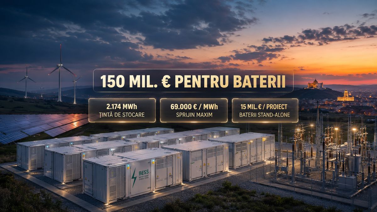 România are aprobată schema de 150 milioane EUR pentru cel puțin 2.174 MWh de stocare în baterii — NRG-IA