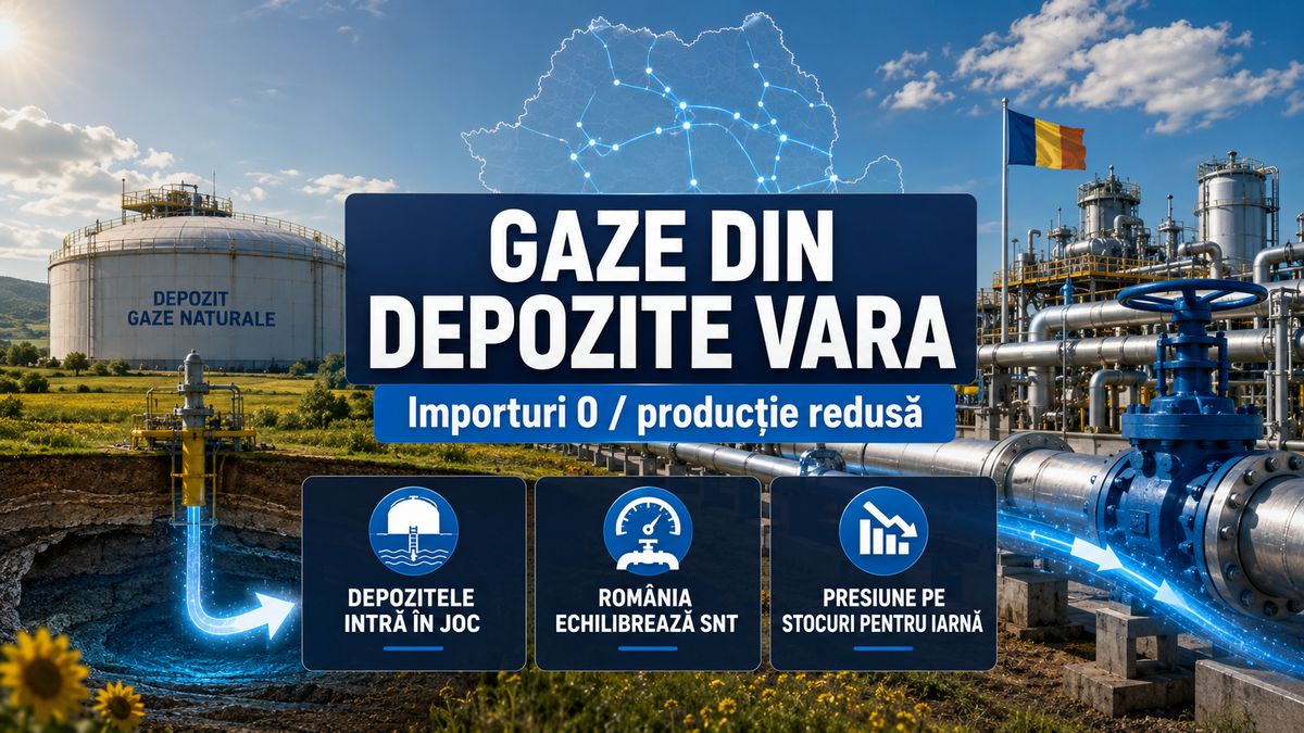 România scoate gaze din depozite vara pe fondul importurilor zero și al producției interne reduse temporar — NRG-IA