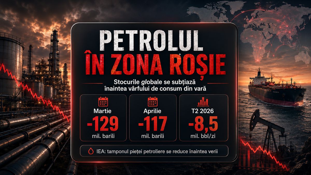 IEA avertizează că stocurile globale de petrol se subțiază înaintea vârfului de consum din vară — NRG-IA