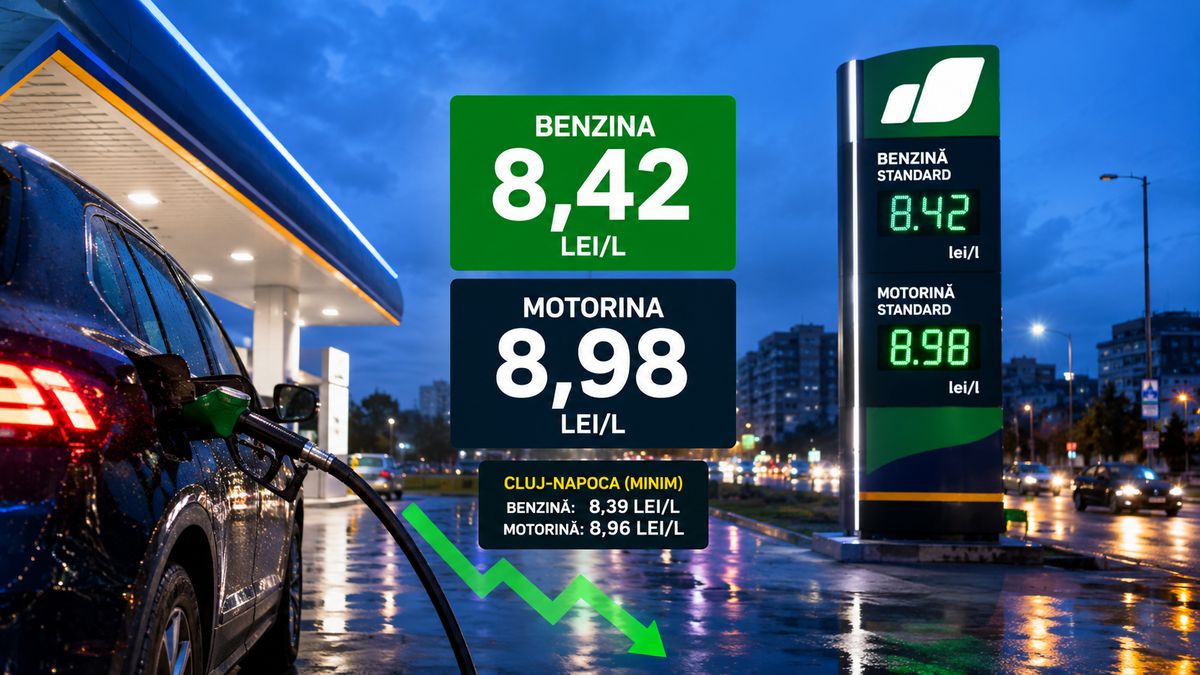 Benzina coboară la 8,42 lei/l în marile orașe: motorina intră sub 9 lei la Petrom — NRG-IA