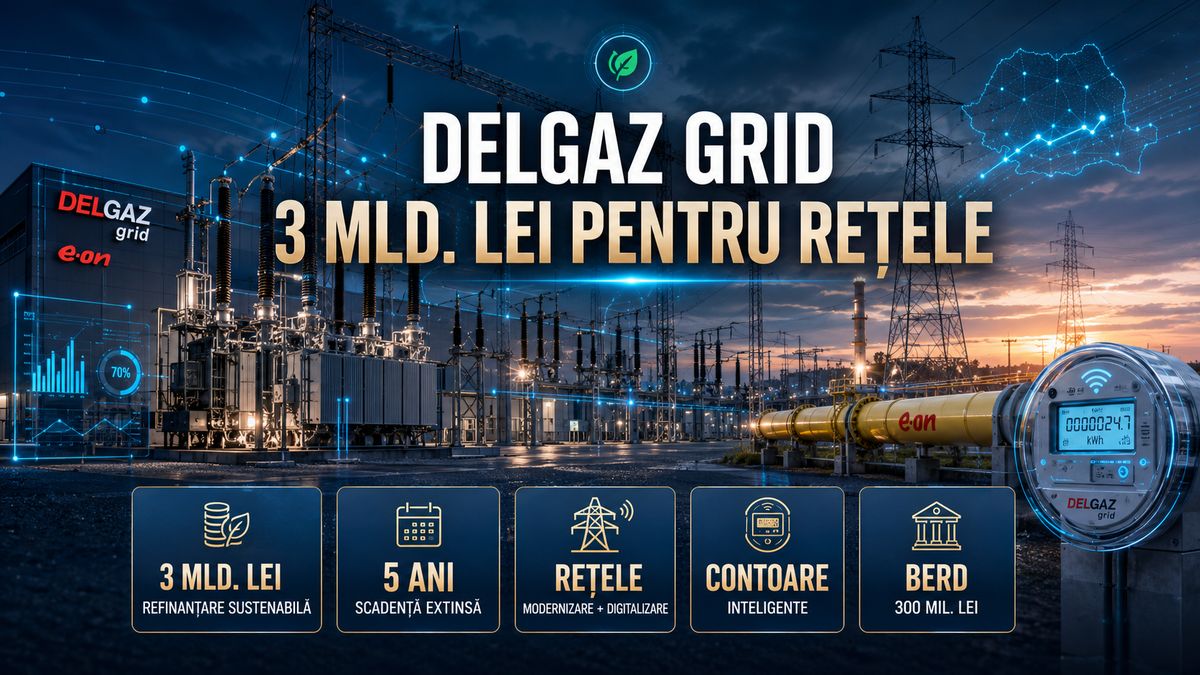Delgaz Grid semnează refinanțare sustenabilă de 3 miliarde lei pentru modernizarea — NRG-IA