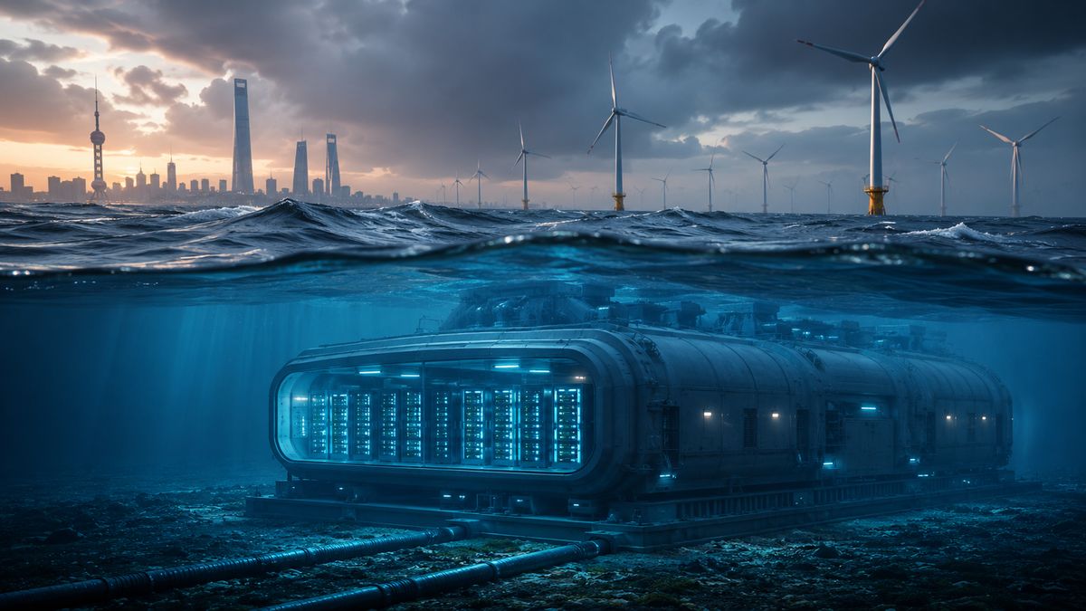 China testează un centru de date subacvatic de 2,3 MW alimentat direct din eolian offshore la Shanghai — NRG-IA