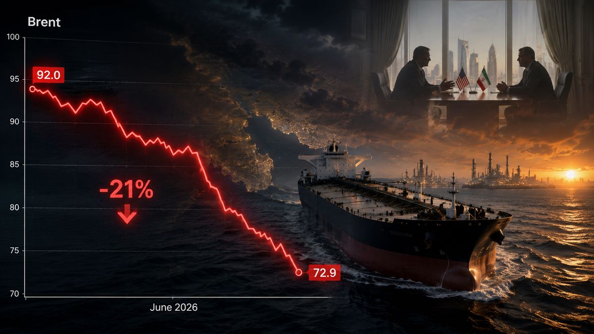 Scădere istorică pentru petrolul Brent în iunie 2026 — NRG-IA