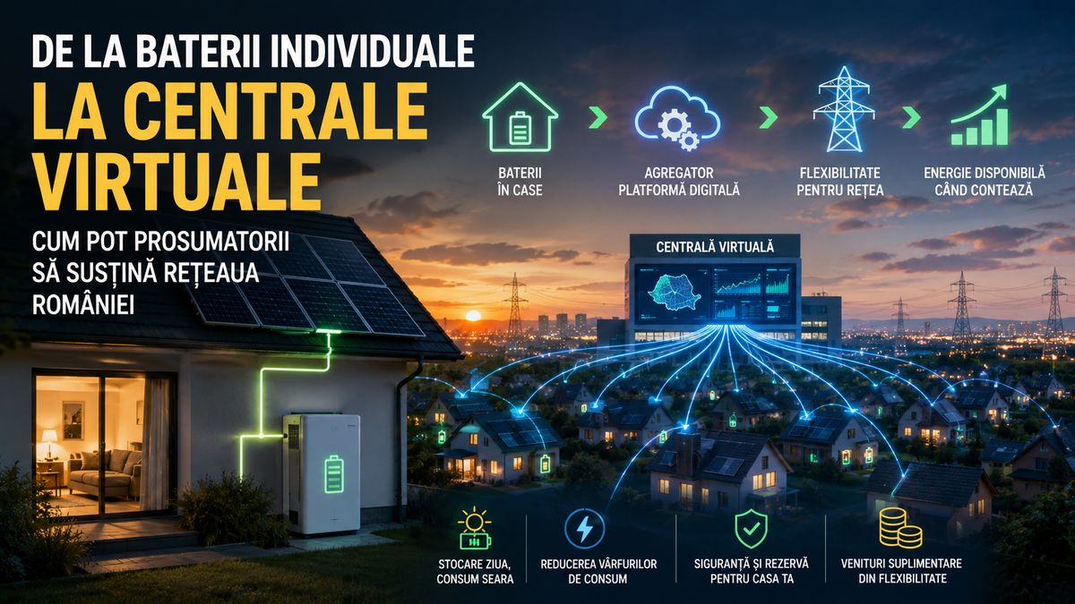 Bateriile prosumatorilor pot deveni resursă de sistem prin agregare și centrale virtuale în România — NRG-IA