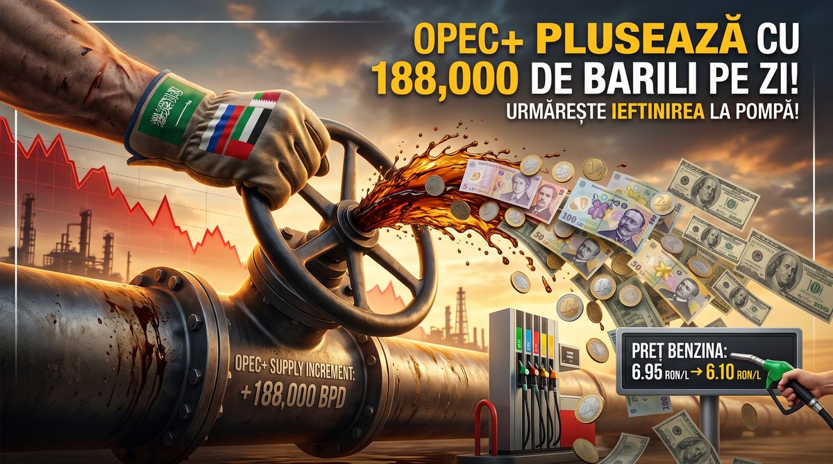 Ieftinire carburanți: OPEC+ crește producția din august — NRG-IA