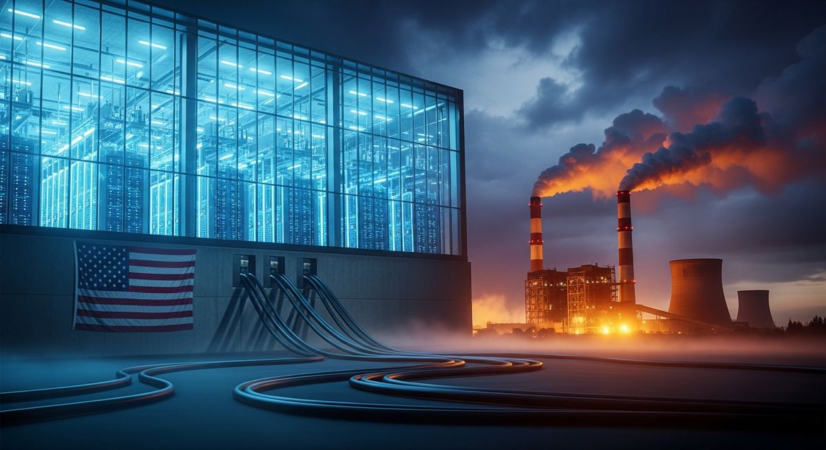 Emisii CO2 SUA 2025: centrele de date AI cresc poluarea — NRG-IA