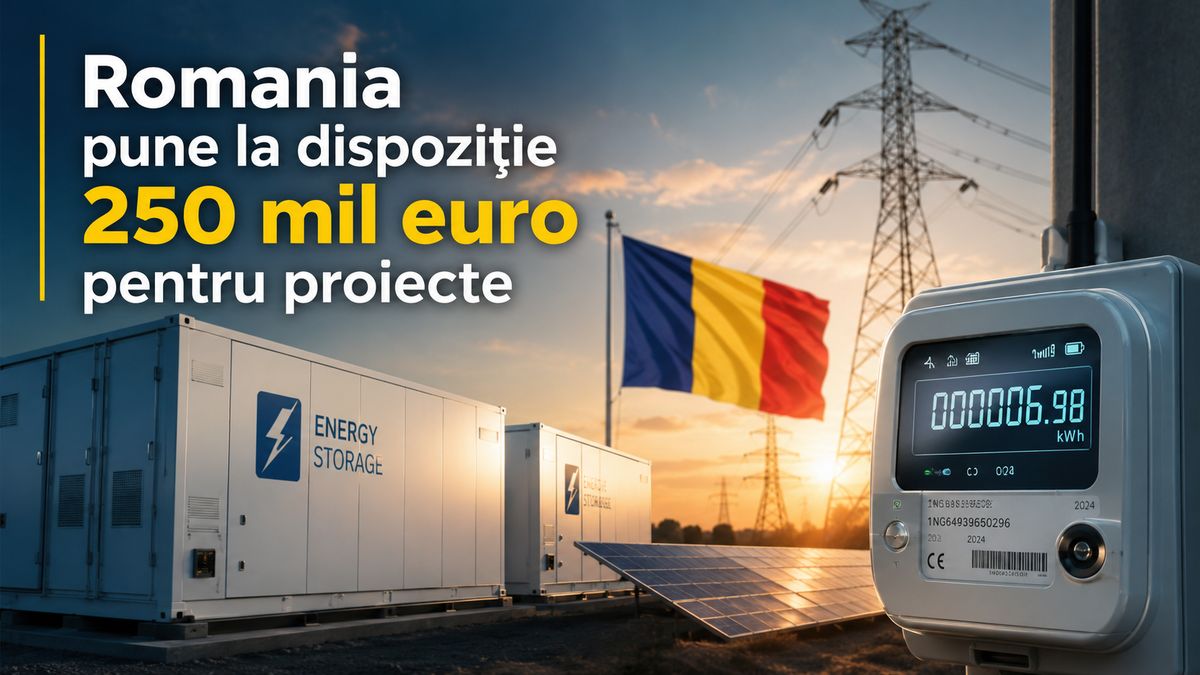 România finanțează 2.174 MWh de baterii și peste 800.000 de contoare inteligente cu 250 milioane euro — NRG-IA