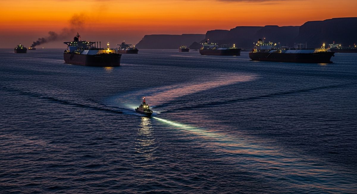 Hormuz în blocaj de facto: LNG acumulat în Golf și Brent peste 90 de dolari — NRG-IA