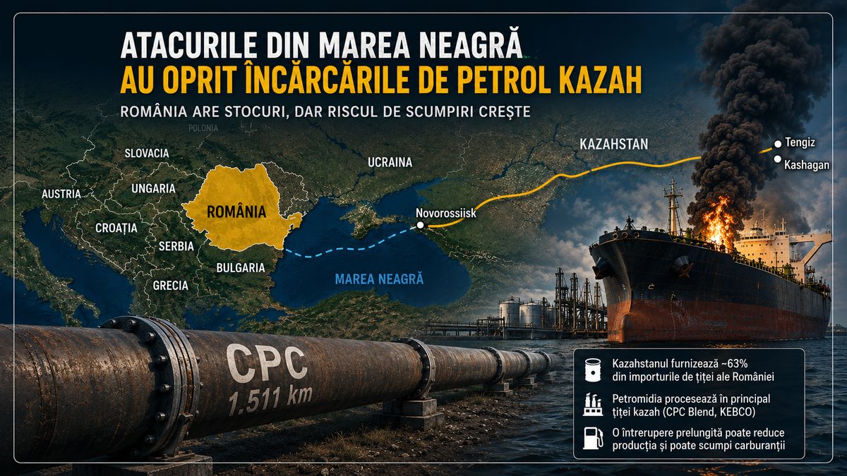 Petrolul kazah și aprovizionarea României: stocuri, riscuri și prețuri în 2026–2027 — NRG-IA