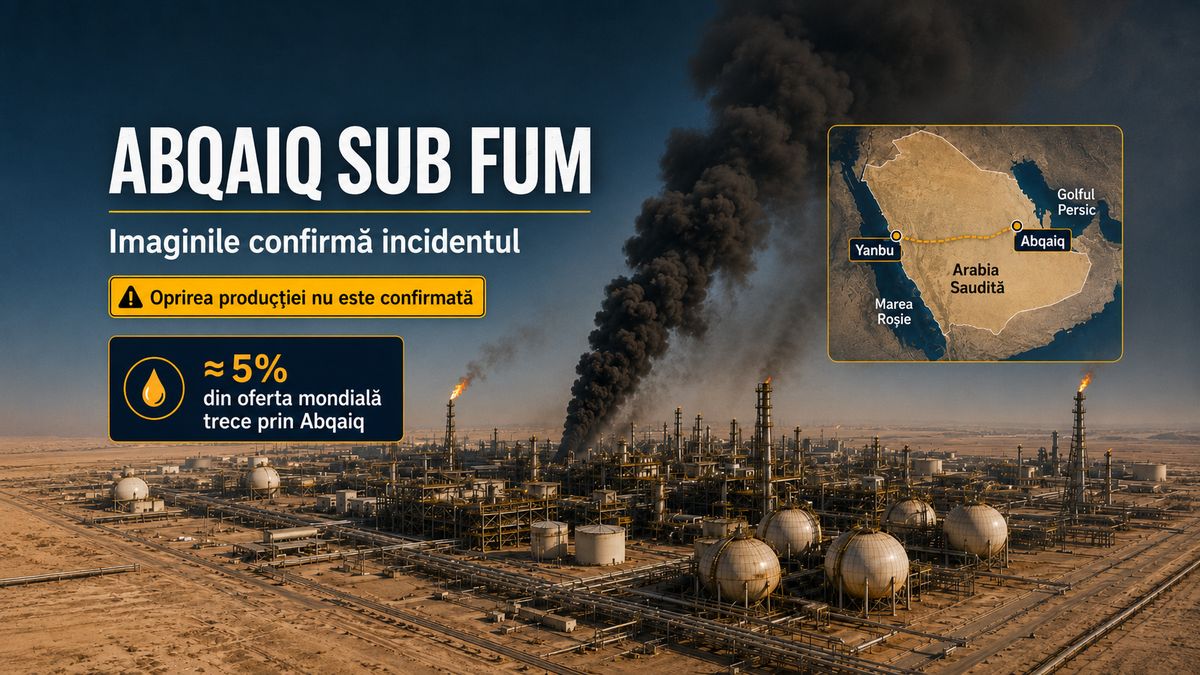Fum la instalația petrolieră Abqaiq după atacurile cu drone: impactul asupra producției saudite rămâne neconfirmat — NRG-IA