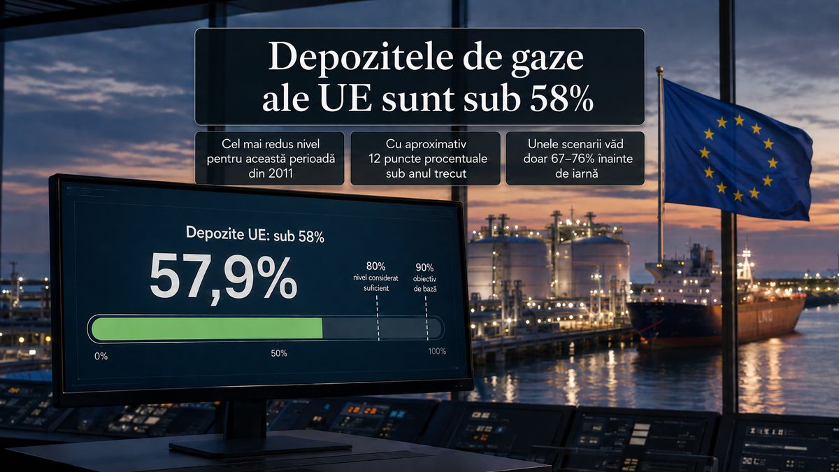 Depozitele de gaze ale UE sunt sub 58%, cel mai redus nivel pentru această perioadă din 2011 — NRG-IA