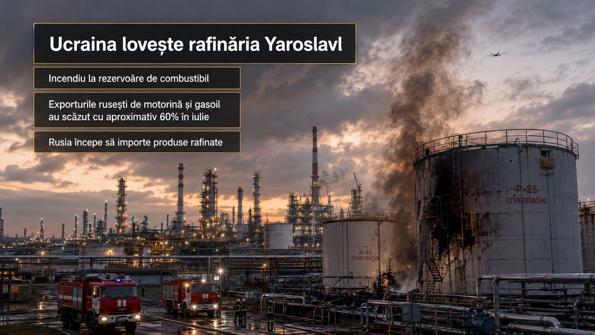 Ucraina lovește rafinăria Yaroslavl: atacurile reduc exporturile rusești de motorină și cresc importurile de carburanți — NRG-IA